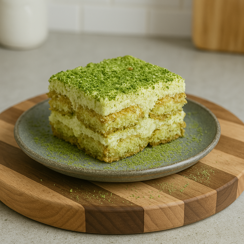 Matcha Tiramisu with Marsala