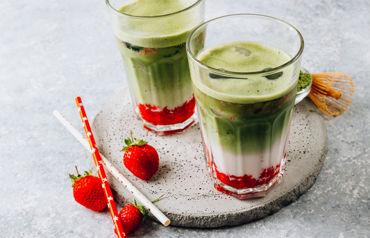 How to make strawberry matcha