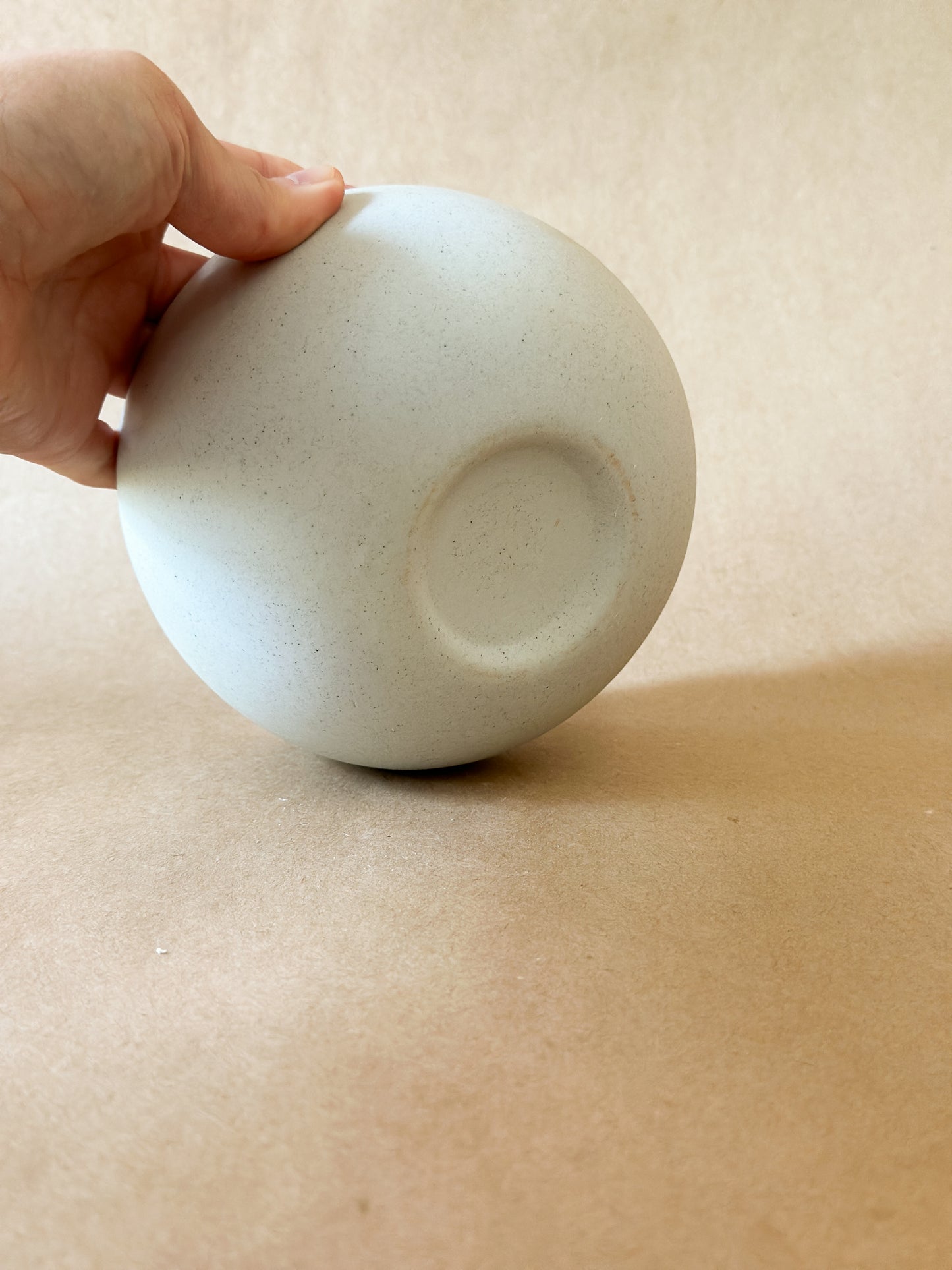 White Ceramic Matcha Bowl with spout